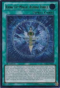 Rangsteigerungszauber Astral-Kraft LVAL-DE059 Ultimate Rare Near Mint Deutsch
