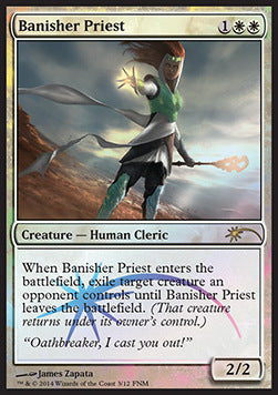 Banisher Priest FNM- Rare Light Played Englisch Foil