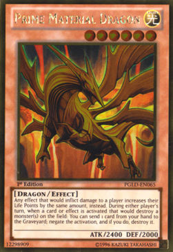 Urmaterialdrache PGLD-065 Gold Rare Near Mint Deutsch