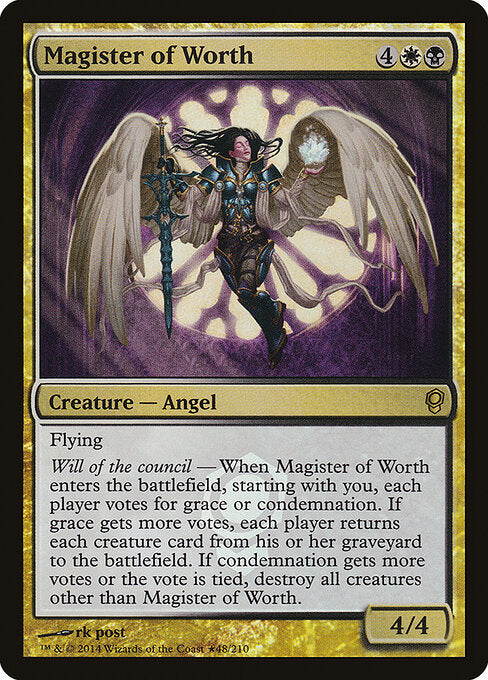 Magister of Worth REL- Rare Excellent Englisch Foil