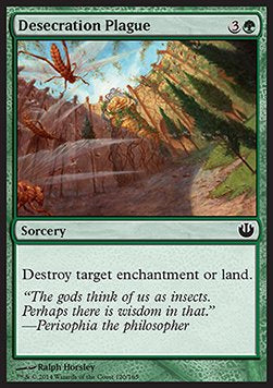 Entweihende Plage JOU-120 Common Excellent Englisch Foil