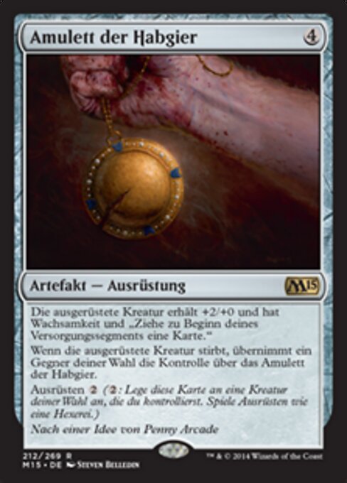 Amulett der Habgier M15-212 Rare Excellent Deutsch Foil