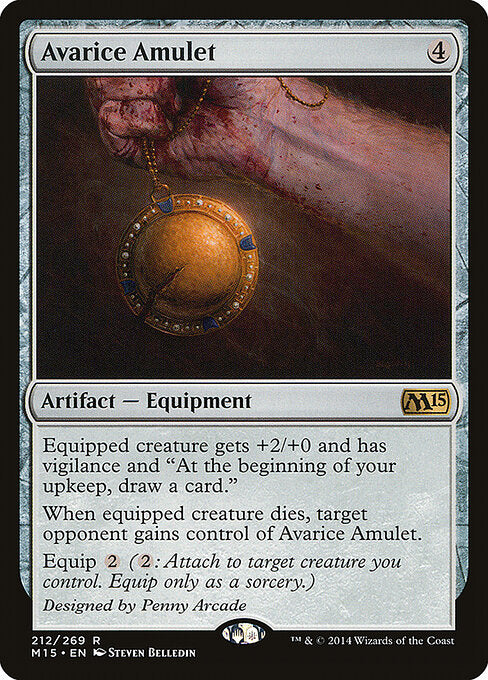 Avarice Amulet M15-212 Rare Light Played Englisch