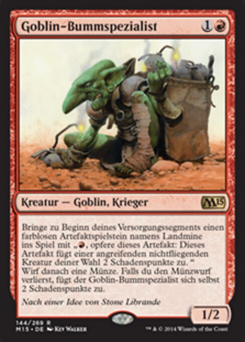 Goblin-Bummspezialist M15-144 Rare Good Deutsch