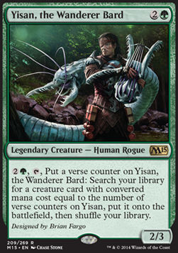 Yisan, the Wanderer Bard M15-209 Rare Light Played Englisch