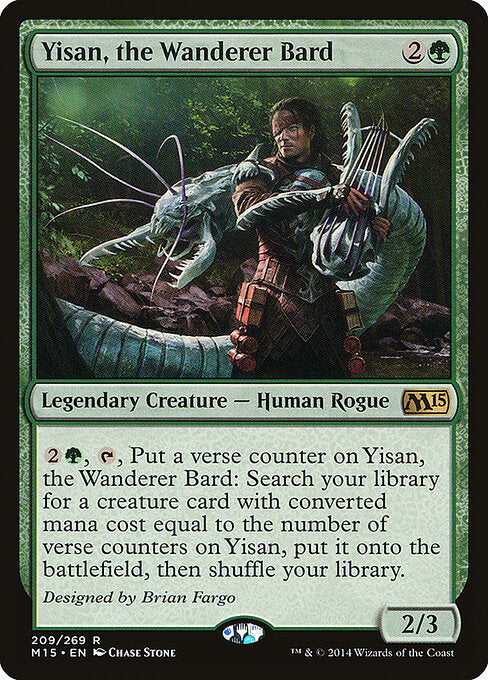 Yisan, the Wanderer Bard M15-209 Rare Light Played Englisch