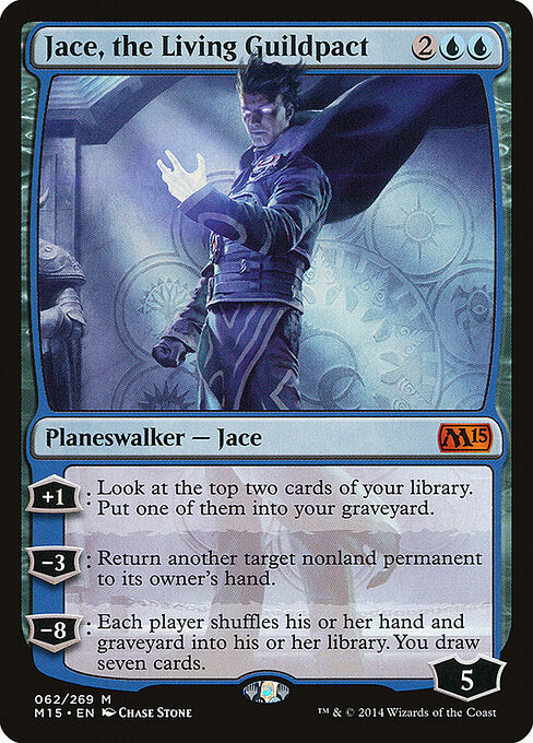 Jace, the Living Guildpact M15-62 Mythic Excellent Englisch