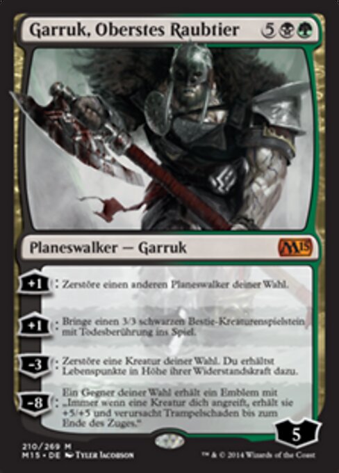 Garruk, Oberstes Raubtier M15-210 Mythic Good Deutsch