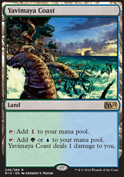 Yavimaya Coast M15-249 Rare Good Englisch