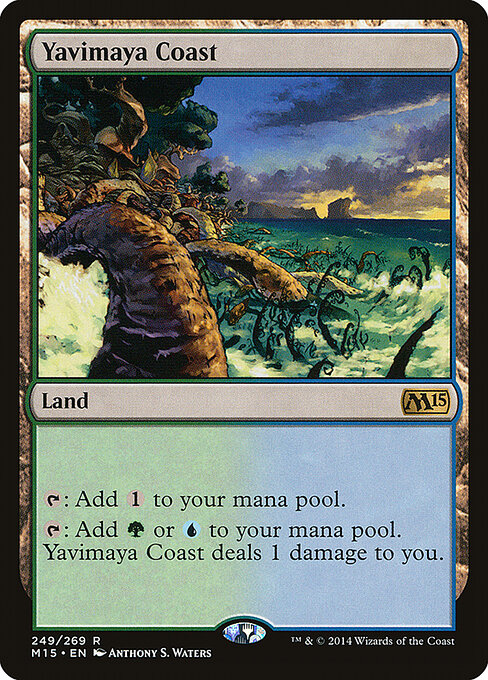 Yavimaya Coast M15-249 Rare Good Englisch