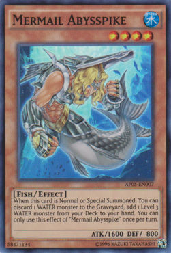 Mermail Abysspike AP05-007 Super Rare Played Englisch