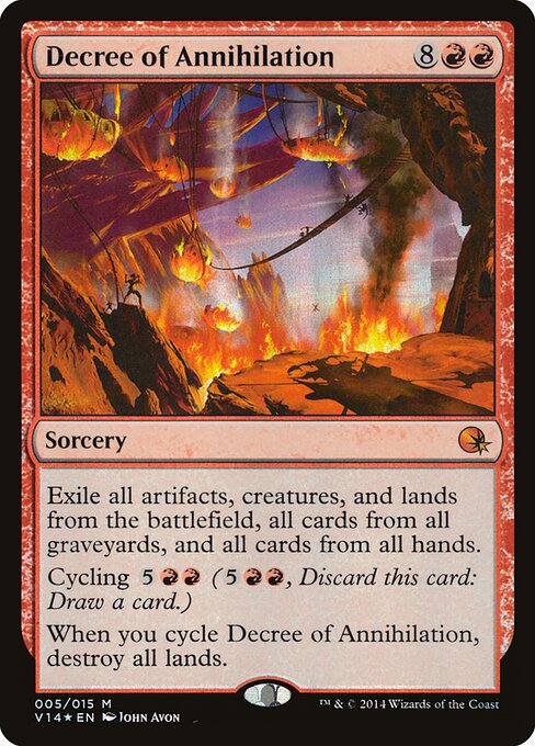 Decree of Annihilation V14-5 Mythic Excellent Englisch Foil