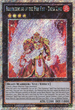 Bruderschaft der Feuerfaust - Tigerkönig CT11-001 Secret Rare Excellent Deutsch