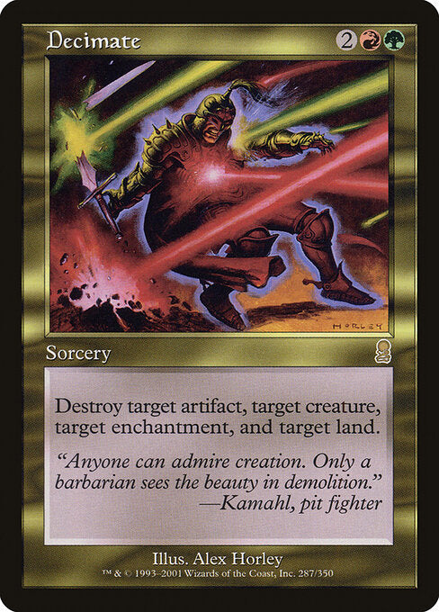 Decimate ODY-287 Rare Good Englisch