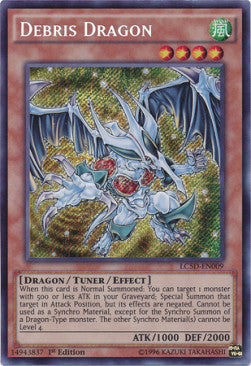 Trümmerdrache LC5D-009 Secret Rare Excellent Deutsch 1. Auflage