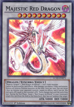 Majestätischer Roter Drache LC5D-071 Super Rare Excellent Deutsch 1. Auflage