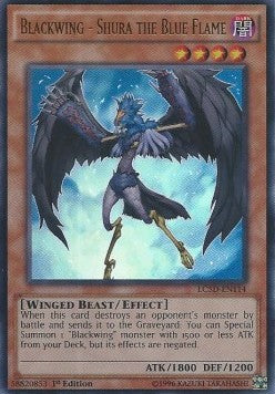 Schwarzflügel - Shura die blaue Flamme LC5D-114 Ultra Rare Excellent Deutsch 1. Auflage