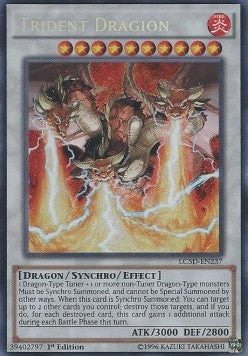 Dreiköpfiger Drache LC5D-DE237 Secret Rare Good Deutsch 1. Auflage