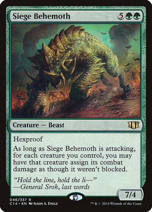Siege Behemoth C14-46 Rare Excellent Englisch