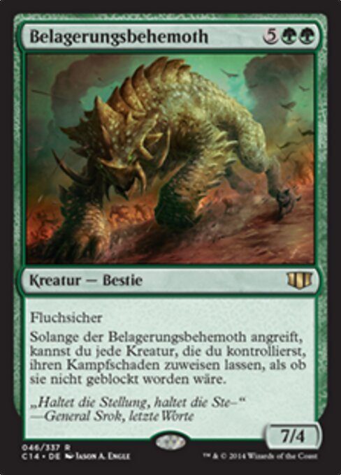 Belagerungsbehemoth C14-46 Rare Excellent Deutsch