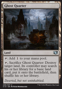 Ghost Quarter C14-298 Uncommon Light Played Englisch