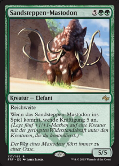 Sandsteppen-Mastodon FRF-137 Rare Excellent Deutsch