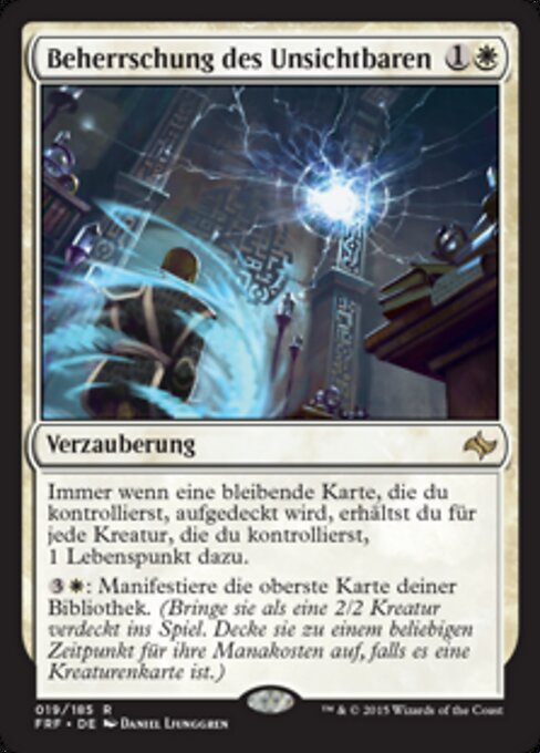 Beherrschung des Unsichtbaren FRF-19 Rare Good Deutsch