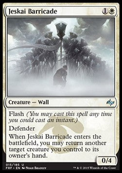 Jeskai-Blockade FRF-15 Uncommon Excellent Englisch Foil