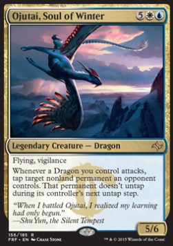 Ojutai, Soul of Winter FRF-156 Rare Light Played Englisch