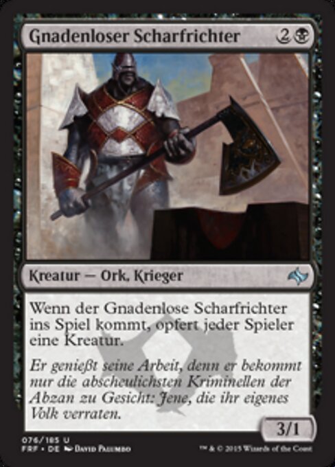 Gnadenloser Scharfrichter FRF-76 Uncommon Excellent Deutsch