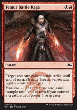 Temur Battle Rage FRF-116 Common Excellent Englisch