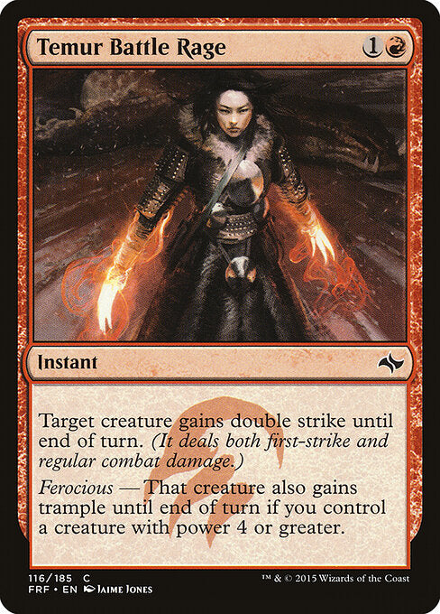 Temur Battle Rage FRF-116 Common Excellent Englisch
