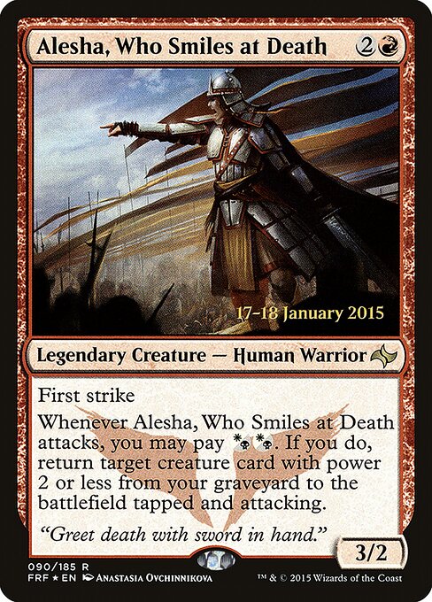 Alesha, Verachterin des Todes PFRF-90 Rare Good Deutsch Foil