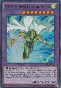 Maskierter HELD Göttlicher Wind SDHS-043 Super Rare Excellent Deutsch 1. Auflage