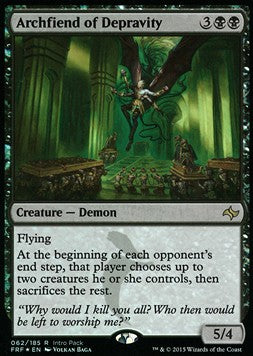 Archfiend of Depravity PFRF-62 Rare Excellent Englisch Foil