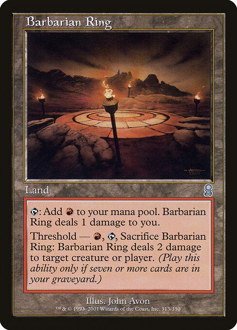 Barbarian Ring ODY-313 Uncommon Light Played Englisch