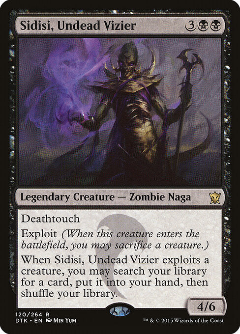 Sidisi, Undead Vizier DTK-120 Rare Light Played Englisch