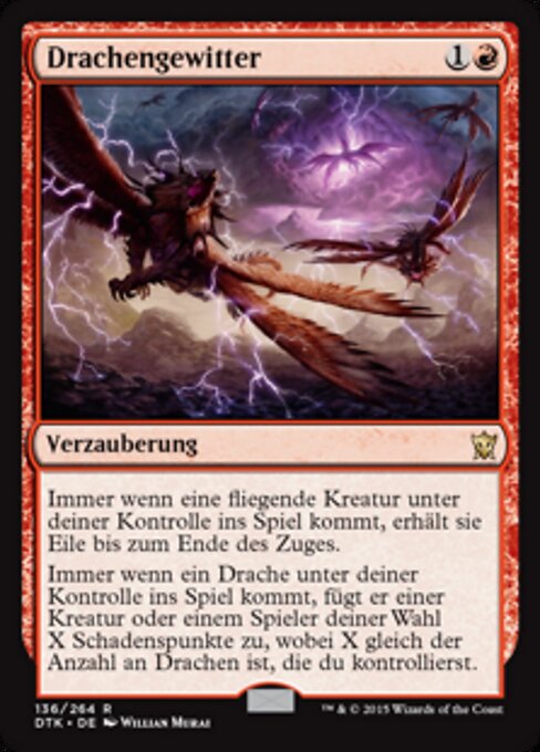 Drachengewitter DTK-136 Rare Excellent Deutsch