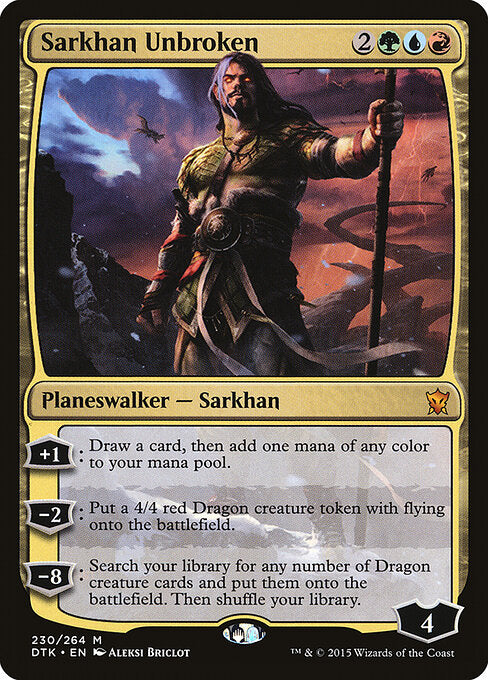Sarkhan der Ungebrochene DTK-230 Mythic Excellent Englisch