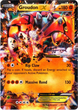 Groudon EX PRC-85 Ultra Rare Excellent Deutsch