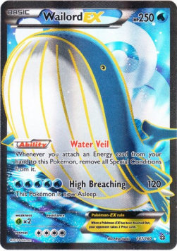Wailord EX PRC-147 Ultra Rare Good Deutsch