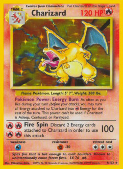 Glurak BS-4 Holo Rare Played Deutsch