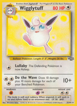 Wigglytuff JU-32 Rare Excellent Englisch