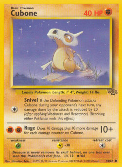 Cubone JU-50 Common Light Played Englisch