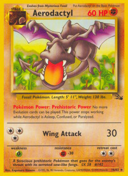 Aerodactyl FO-16 Rare Light Played Englisch
