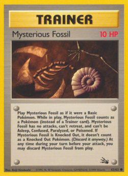 Geheimnis-Fossil FO-62 Common Excellent Niederländisch