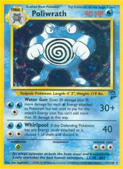 Poliwrath B2-15 Holo Rare Poor Englisch