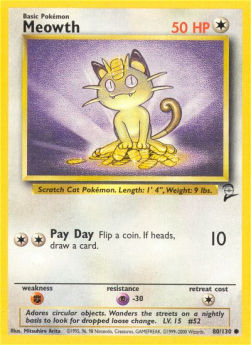 Meowth B2-80 Common Good Englisch