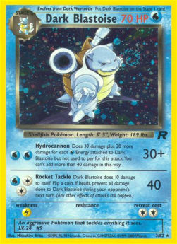 Dunkles Turtok TR-3 Holo Rare Poor Deutsch