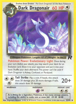 Dark Dragonair TR-33 Uncommon Poor Englisch